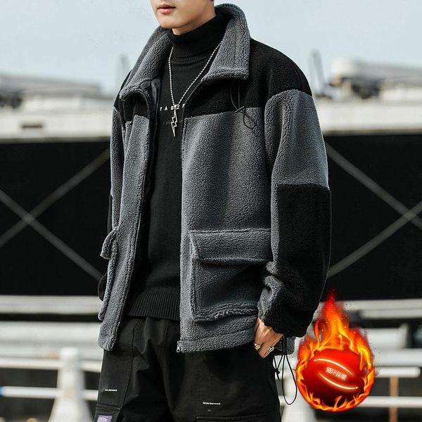 boutique men's coat in autumn and winter 2020 plush and thickened men's cotton padded jacket, Black
boutique men's coat in autumn and winter 2020 plush and thickened men's cotton padded jacket, Black