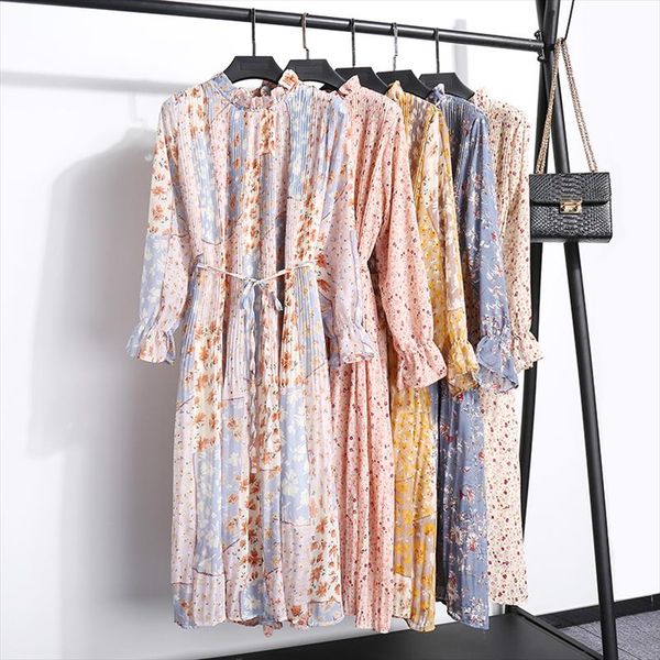 tonglord womens chiffon dress 2020 spring autumn new long sleeve mid calf dress floral print long pleated dresses party dresses, Black;gray
tonglord womens chiffon dress 2020 spring autumn new long sleeve mid calf dress floral print long pleated dresses party dresses, Black;gray