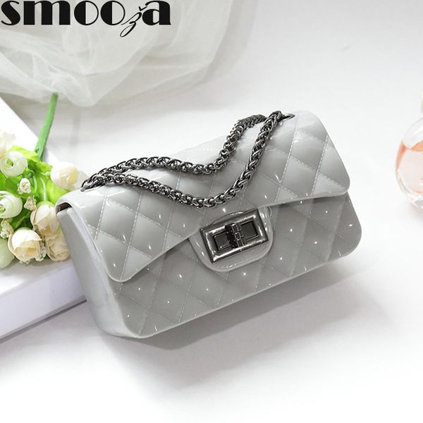 hbp smooza female shoulder messenger bags mini jelly bags cross-body new female handbags 2020 new candy color rhombus chain bags