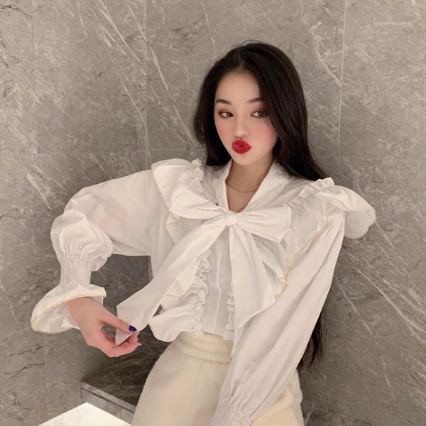 women's blouses & shirts blusas mujer de moda 2021 plus size bow feminina long sleeve ruffles women's clothing 1, White
women's blouses & shirts blusas mujer de moda 2021 plus size bow feminina long sleeve ruffles women's clothing 1, White
