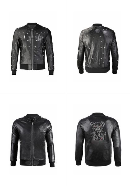 2021ss phi men's pu faux leather jacket coat skull head coat winter warm and slim men's zipper fashion design 022, Black
2021ss phi men's pu faux leather jacket coat skull head coat winter warm and slim men's zipper fashion design 022, Black