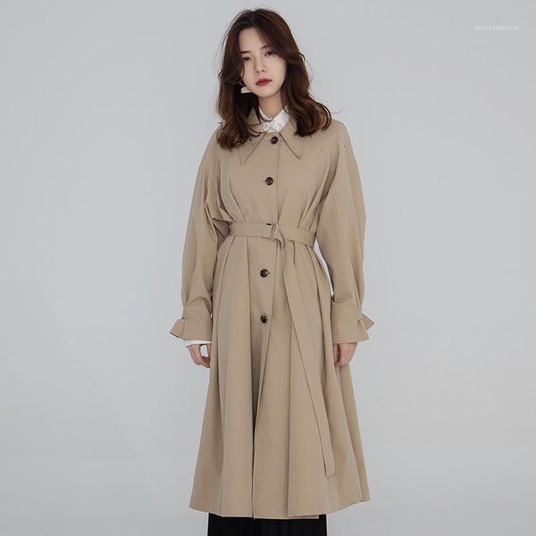 women's trench coats 2021 autumn women windbreaker solid color fashion coat for casual wild cotton clothing y1161, Tan;black
women's trench coats 2021 autumn women windbreaker solid color fashion coat for casual wild cotton clothing y1161, Tan;black