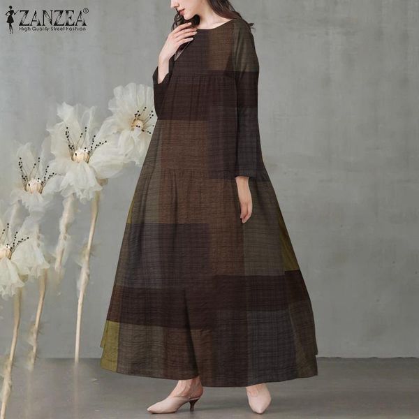 casual dresses plus size vintage check dress women's autumn sundress zanzea 2021 long sleeve baggy vestidos female o neck plaid robe 5x, Black;gray
casual dresses plus size vintage check dress women's autumn sundress zanzea 2021 long sleeve baggy vestidos female o neck plaid robe 5x, Black;gray