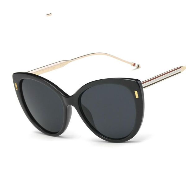 Fashion Oversize Cat Eye Sunglasses Women Vintage Brand Design Big Size Frame Mirror Classic Style Sun Glasses Female, White;black 
Fashion Oversize Cat Eye Sunglasses Women Vintage Brand Design Big Size Frame Mirror Classic Style Sun Glasses Female, White;black