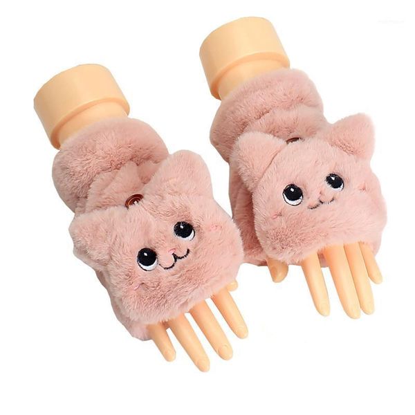 female winter gloves cartoon pattern embroidery half-finger glove with cover for women pink/gray/white/khaki/light khaki1, Blue;gray
female winter gloves cartoon pattern embroidery half-finger glove with cover for women pink/gray/white/khaki/light khaki1, Blue;gray