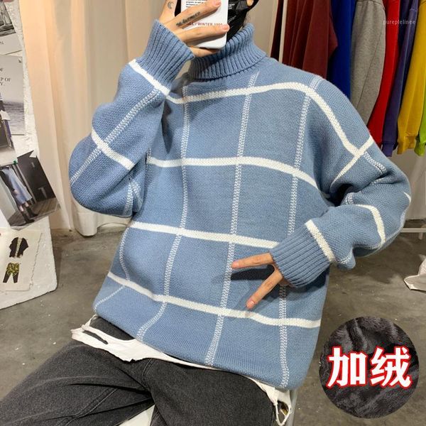 2019 winter men's thickening velvet cashmere knitting loose woolen sweater high-quality turtleneck pullover in warm coat -2xl1, White;black
2019 winter men's thickening velvet cashmere knitting loose woolen sweater high-quality turtleneck pullover in warm coat -2xl1, White;black