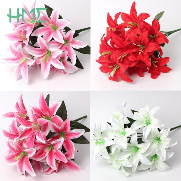 1 bunch 10 heads multicolor artificial lily flower bouquet fake flowers bridal flower for wedding wreath wedding decoration
1 bunch 10 heads multicolor artificial lily flower bouquet fake flowers bridal flower for wedding wreath wedding decoration