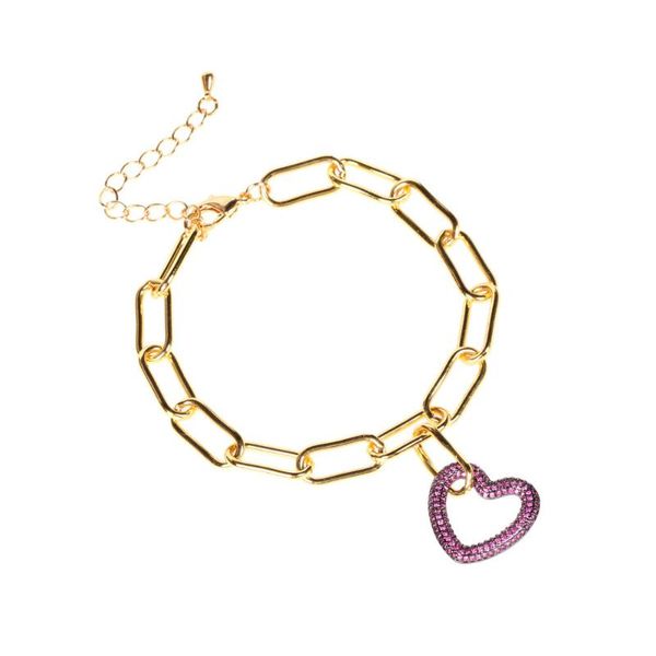 charm bracelets fashion all-match heart-shaped pendant bracelet ladies simple temperament thick chain jewelry gift, Golden;silver
charm bracelets fashion all-match heart-shaped pendant bracelet ladies simple temperament thick chain jewelry gift, Golden;silver