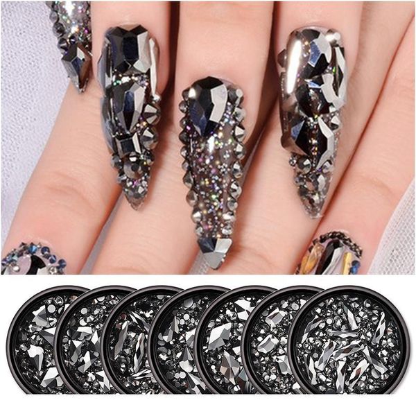1 box black colorful mix sized nail decoration rhinestones crystal bling 3d nail art decorations diy accessories design jllfba, Silver;gold
1 box black colorful mix sized nail decoration rhinestones crystal bling 3d nail art decorations diy accessories design jllfba, Silver;gold