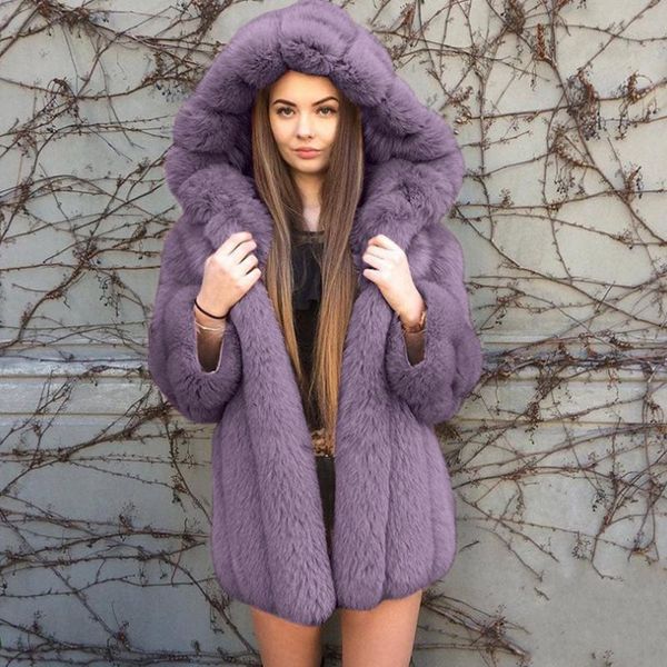 winter elegant women faux fur coat luxury hooded overcoat thick warm s-3xl plus size female plush coats outerwear, Black
winter elegant women faux fur coat luxury hooded overcoat thick warm s-3xl plus size female plush coats outerwear, Black