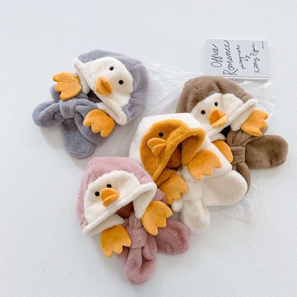 children's autumn winter little penguin scarf one baby super cute plush cap boys and girls warm neck, Red;brown
children's autumn winter little penguin scarf one baby super cute plush cap boys and girls warm neck, Red;brown