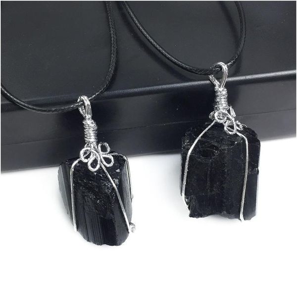 1pc natural quartz crystal stone necklace women men black raw rocks tourmaline pendant handwoven chakra healing craft j jllbrj
1pc natural quartz crystal stone necklace women men black raw rocks tourmaline pendant handwoven chakra healing craft j jllbrj