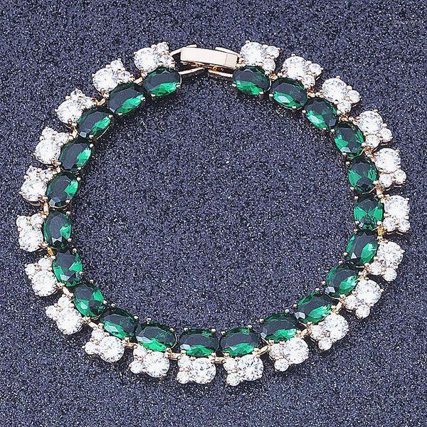 new arrival luxury green & white zircon crystal gold colour fashion jewelry bracelets s090a1, Black
new arrival luxury green & white zircon crystal gold colour fashion jewelry bracelets s090a1, Black