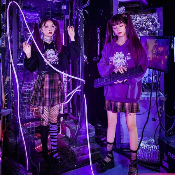grunge loose print long anime black knitted women shinning harajuku hoodies sweatshirt punk steam gothic hooded asxdo
grunge loose print long anime black knitted women shinning harajuku hoodies sweatshirt punk steam gothic hooded asxdo