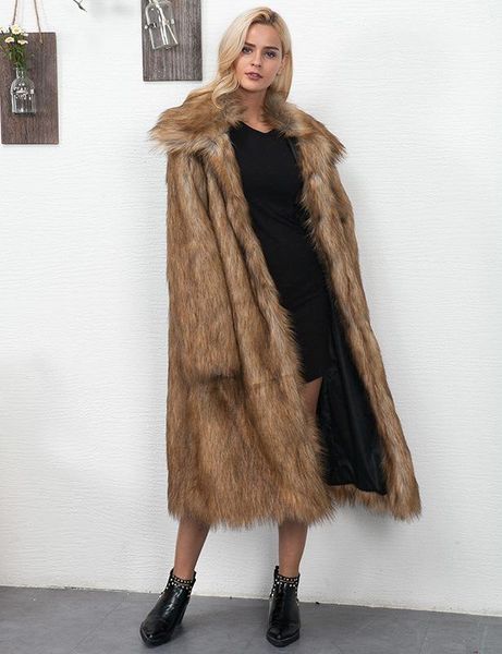 women's fur & faux winter women long coat thick full sleeve fluffy luxury jacket elegant mujer bontjas warm furry shaggy outerwear, Black
women's fur & faux winter women long coat thick full sleeve fluffy luxury jacket elegant mujer bontjas warm furry shaggy outerwear, Black