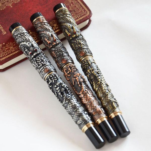 fountain pen jinhao golden two dragon play pearl medium nib crystal grey brass copper silver 5 color for choose1
fountain pen jinhao golden two dragon play pearl medium nib crystal grey brass copper silver 5 color for choose1