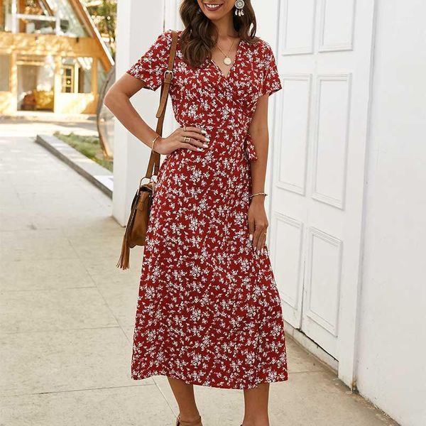 casual dresses summer dress 2021 short sleeve v-neck floral print wrap women flower long beach holiday vestidos cloth1, Black;gray
casual dresses summer dress 2021 short sleeve v-neck floral print wrap women flower long beach holiday vestidos cloth1, Black;gray