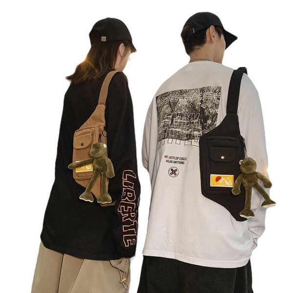 chest bag waist pack canvas portable zipper buckle dangle frog doll sports casual pockets
chest bag waist pack canvas portable zipper buckle dangle frog doll sports casual pockets