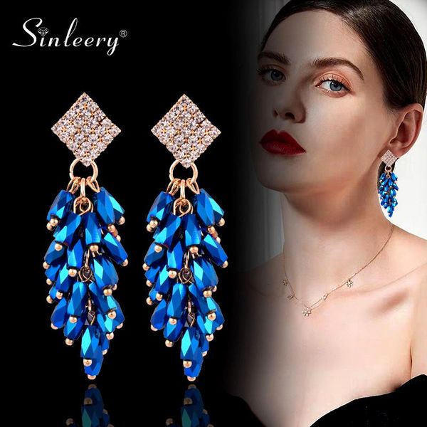 sinleery blue statement earrings yellow gold color tiny rhinestone earrings for women mother's day gift party jewelry es888 ssa, Silver
sinleery blue statement earrings yellow gold color tiny rhinestone earrings for women mother's day gift party jewelry es888 ssa, Silver