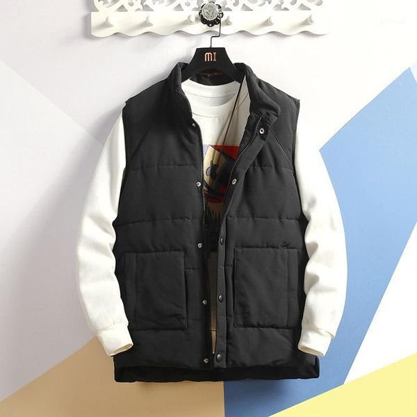 men's vests yasuguoji spring warm sleeveless jacket men fashion slim fit cotton padded vest casual loose coats mens waistcoat men1, Black;white
men's vests yasuguoji spring warm sleeveless jacket men fashion slim fit cotton padded vest casual loose coats mens waistcoat men1, Black;white