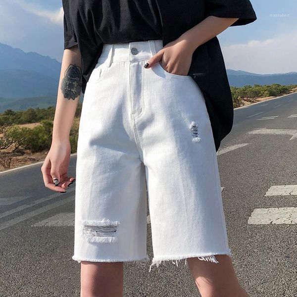 jeans woman 2020 summer new denim 5 minute pants for women with holes straight pants1, Blue
jeans woman 2020 summer new denim 5 minute pants for women with holes straight pants1, Blue
