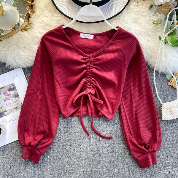 spring autumn 2019 new women's ins drawstring o-neck short thin versatile shirt fashion solid color blouse k4311, White
spring autumn 2019 new women's ins drawstring o-neck short thin versatile shirt fashion solid color blouse k4311, White
