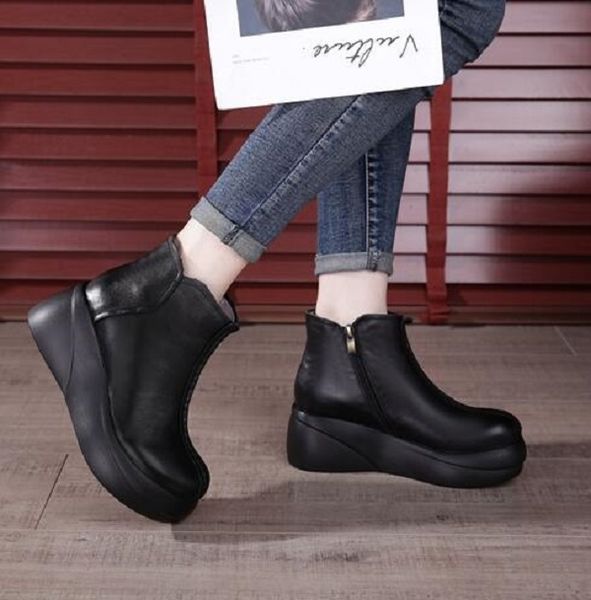 women boots winter soft sole thick bottom booties black brown fashion womens short boot genuine leather shoes size 35-40 05
women boots winter soft sole thick bottom booties black brown fashion womens short boot genuine leather shoes size 35-40 05