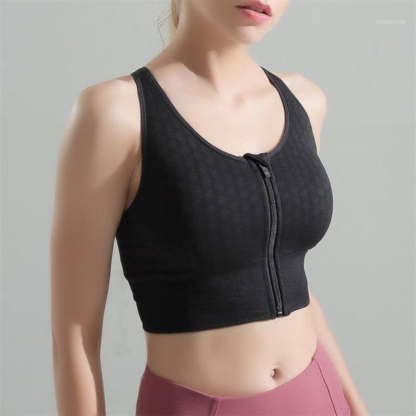gym clothing women's sports underwear front zipper -proof running fitness bra breathable yoga tank push up vest1, White;black
gym clothing women's sports underwear front zipper -proof running fitness bra breathable yoga tank push up vest1, White;black