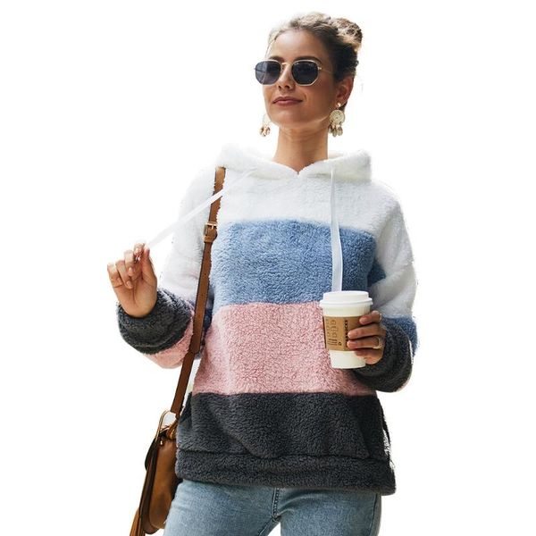 women hooded pullover plus size 5xl color block stripes patchwork hoodies long sleeve sweatshirts female casual warm plush, Black
women hooded pullover plus size 5xl color block stripes patchwork hoodies long sleeve sweatshirts female casual warm plush, Black