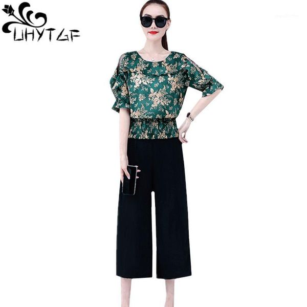 women's tracksuits uhytgf fashion womens tracksuit 2021 floral o neck pullover elegant summer two piece set wide leg pants plus size s, Gray
women's tracksuits uhytgf fashion womens tracksuit 2021 floral o neck pullover elegant summer two piece set wide leg pants plus size s, Gray
