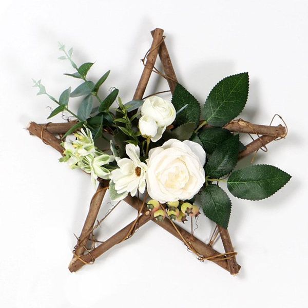 decorative flowers & wreaths five-pointed star pendant garlands home christmas decor pentagram-shaped rattan artificial plant rose wreath wo
decorative flowers & wreaths five-pointed star pendant garlands home christmas decor pentagram-shaped rattan artificial plant rose wreath wo