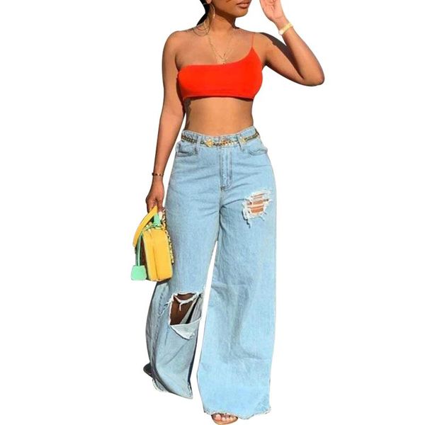 selling high waist women streetwear loose solid ripped jeans 2021 spring lady hollow out plus size tassels denim trousers, Blue
selling high waist women streetwear loose solid ripped jeans 2021 spring lady hollow out plus size tassels denim trousers, Blue
