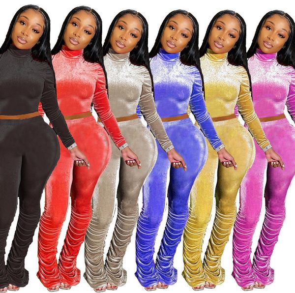 wholesale women two pieces outfits long sleeve sports suits velvet fabric pleated flared pants tracksuit jogging suit 2020 p88, White
wholesale women two pieces outfits long sleeve sports suits velvet fabric pleated flared pants tracksuit jogging suit 2020 p88, White