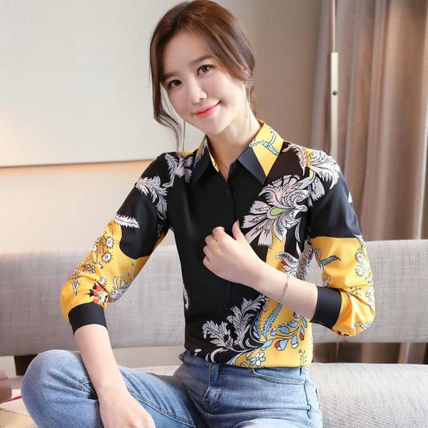 women's blouses & shirts fashion femmes chemise loose plus size shirt female 2021 spring summer print blouse office elegant perempuan b, White
women's blouses & shirts fashion femmes chemise loose plus size shirt female 2021 spring summer print blouse office elegant perempuan b, White