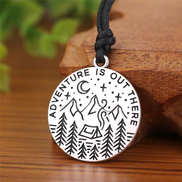 pendant necklaces skyrim cartoon badge camping scene necklace adjustable rope chain choker for adventurer gift, Silver
pendant necklaces skyrim cartoon badge camping scene necklace adjustable rope chain choker for adventurer gift, Silver