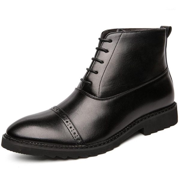 new men boots quality split leather men ankle boots luxury men's dress shoes lace-up wedding shoes oxford formal1, Black
new men boots quality split leather men ankle boots luxury men's dress shoes lace-up wedding shoes oxford formal1, Black