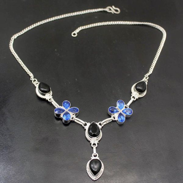 грузные украшения hermosa black onyx bluetopaz серебряный цвет для женщин подвески подвеска ожерелье цепи 18.5 дюймов a601, Silver
грузные украшения hermosa black onyx bluetopaz серебряный цвет для женщин подвески подвеска ожерелье цепи 18.5 дюймов a601, Silver