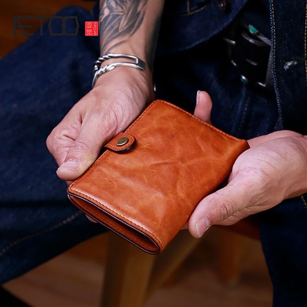 hbp aetoo plant tanning leather short wallet, men's tide brand leather wallet, vintage handmade leather driver's license card bag, Red;black
hbp aetoo plant tanning leather short wallet, men's tide brand leather wallet, vintage handmade leather driver's license card bag, Red;black