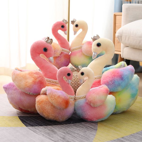 25/30/40cm rainbow color plush swan toy stuffed swan plush doll soft kids plush toys christmas gift home decoration
25/30/40cm rainbow color plush swan toy stuffed swan plush doll soft kids plush toys christmas gift home decoration
