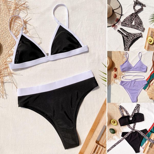 women bikini set two pieces swimsuit ruffle leopard print beachwear bandage cross push up swimwear style three
women bikini set two pieces swimsuit ruffle leopard print beachwear bandage cross push up swimwear style three