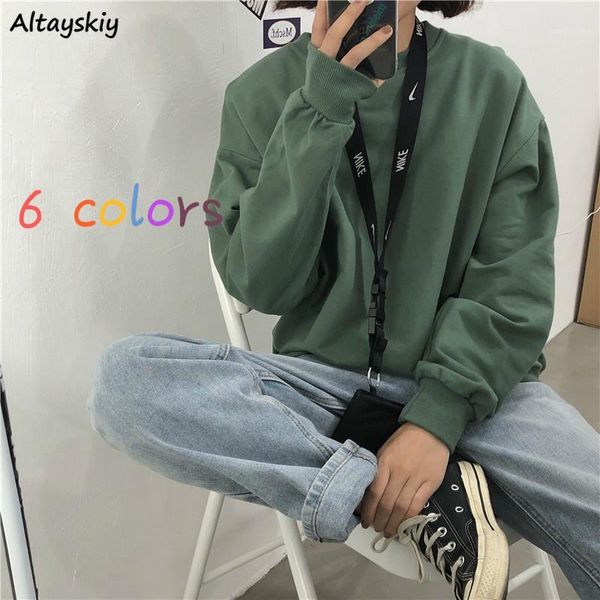 hoodies women solid basic sweatshirt all-match simple soft o-neck pullover friends chic candy color korean style1, Black
hoodies women solid basic sweatshirt all-match simple soft o-neck pullover friends chic candy color korean style1, Black