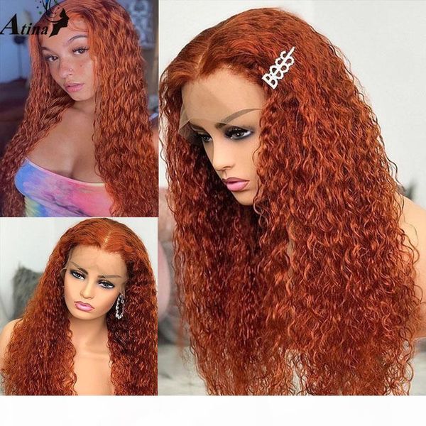 curly human hair wig pre plucked brazilian bleach knots remy orange ginger colored hd transparent lace front wig closure 250, Black;brown
curly human hair wig pre plucked brazilian bleach knots remy orange ginger colored hd transparent lace front wig closure 250, Black;brown
