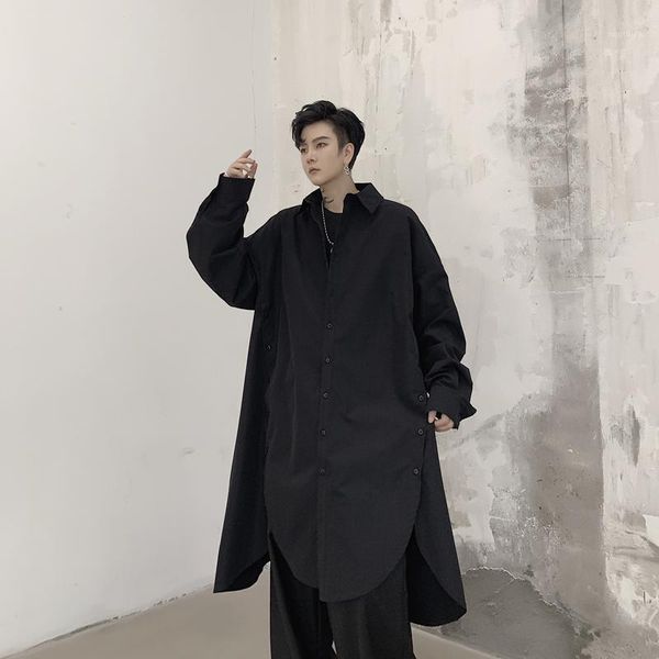 male japan streetwear hip hop party dress shirt coat men long sleeve loose side button casual long shirt cardigan stage costumes1, White;black
male japan streetwear hip hop party dress shirt coat men long sleeve loose side button casual long shirt cardigan stage costumes1, White;black