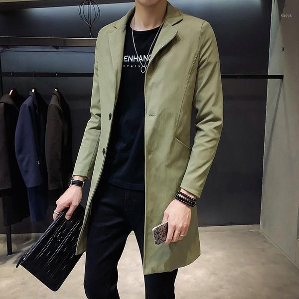 2018 autumn new men's korean version of the self-cultivation long cloak windbreaker youth handsome cloak thin coat tide1, Tan;black
2018 autumn new men's korean version of the self-cultivation long cloak windbreaker youth handsome cloak thin coat tide1, Tan;black