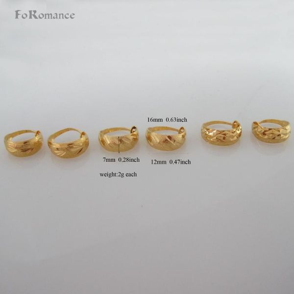 foromance/ three styles - yellow gold gp hoop tall 16mm 0.63" width 12mm 0.47" earring with different pattern, Golden;silver
foromance/ three styles - yellow gold gp hoop tall 16mm 0.63" width 12mm 0.47" earring with different pattern, Golden;silver