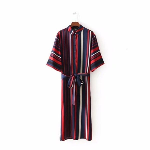 fashion new women's wind versatile spring show thin striped shirt dress slit skirt, Black;gray
fashion new women's wind versatile spring show thin striped shirt dress slit skirt, Black;gray