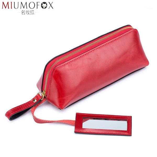 girl's lipstick bag genuine leather women make-up bag 2020 new chic eyebrow pencil clutch lady cosmetic case with mirror1
girl's lipstick bag genuine leather women make-up bag 2020 new chic eyebrow pencil clutch lady cosmetic case with mirror1
