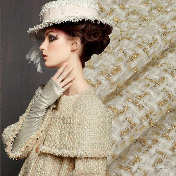 7 colors gold tweed fabric, yarn dyed tweed fabric for women's coat, metallic gold thread coat fabric1, Black;white
7 colors gold tweed fabric, yarn dyed tweed fabric for women's coat, metallic gold thread coat fabric1, Black;white