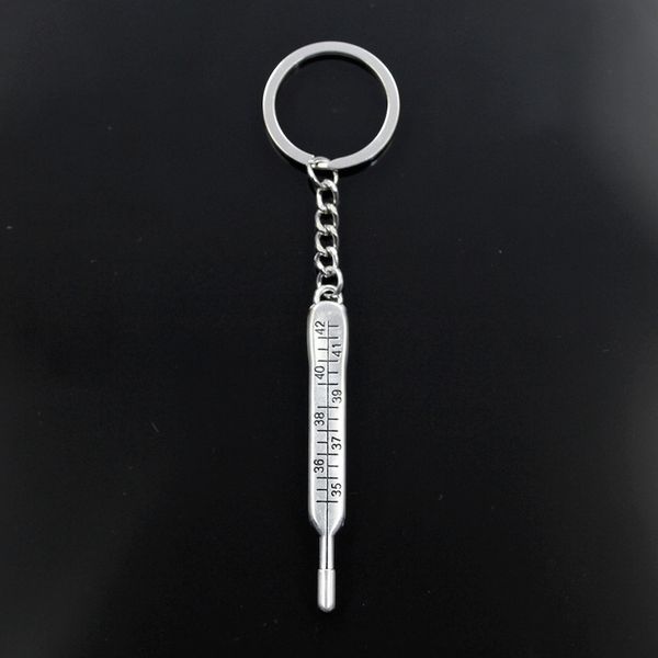 new keychain 72x8mm doctor temperature meter pendants diy men car key chain ring holder keyring souvenir jewelry gift, Silver
new keychain 72x8mm doctor temperature meter pendants diy men car key chain ring holder keyring souvenir jewelry gift, Silver