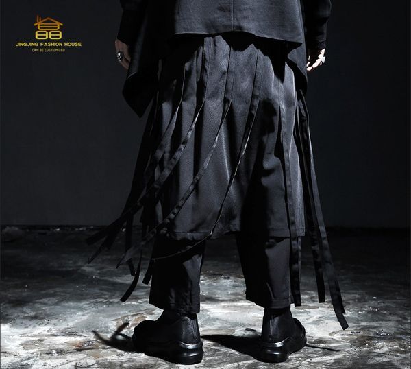 2021 New 2744. Korean Version of Fashionable Men Drop Baggy Long Legged Fringe Skirt Male Pants Play Big Size Nine Minutes 1X91, Black
2021 New 2744. Korean Version of Fashionable Men Drop Baggy Long Legged Fringe Skirt Male Pants Play Big Size Nine Minutes 1X91, Black